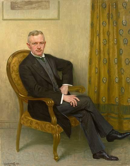 Heinrich Hellhoff Portrait des kaiserlichen Kammerherrn von Winterfeldt, in Armlehnstuhl sitzend